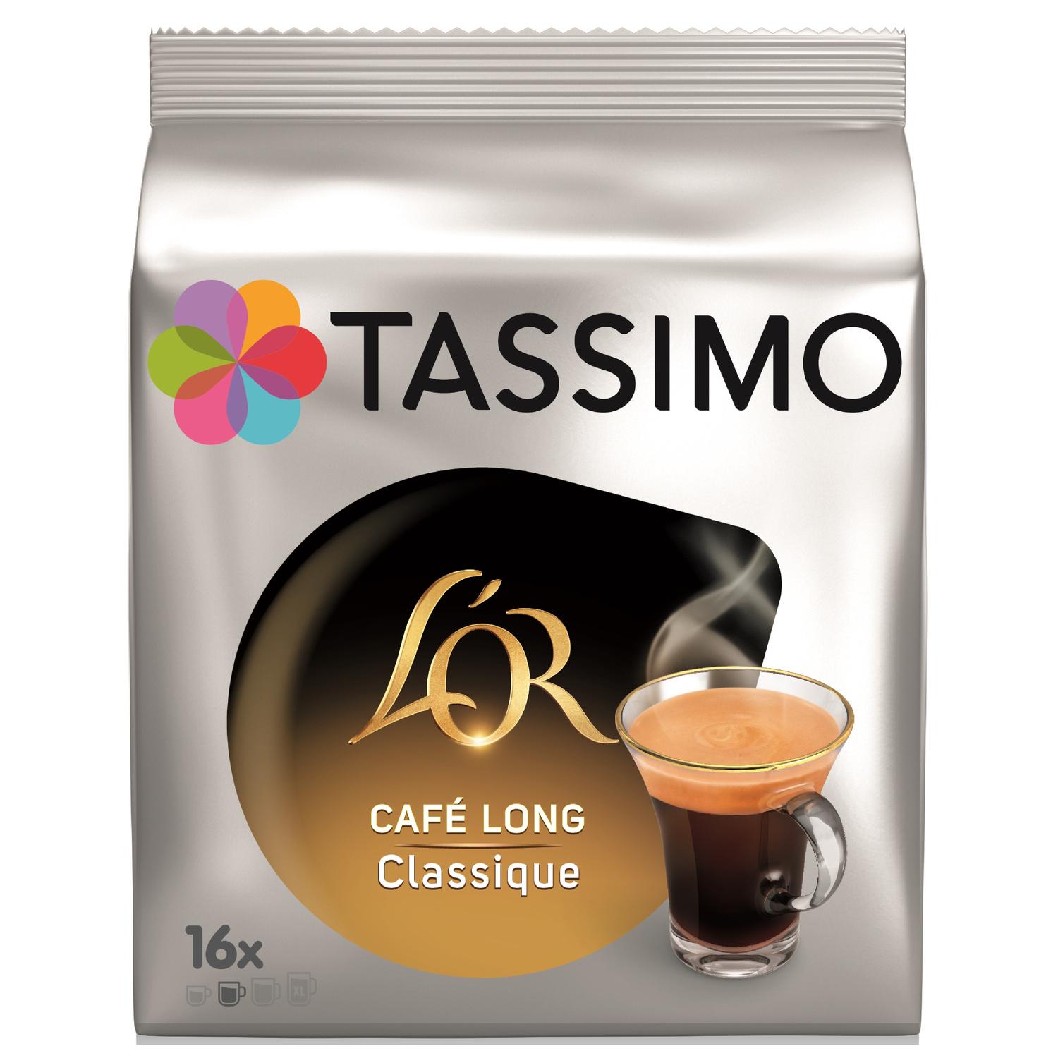 16 dosettes Café long Classique TASSIMO